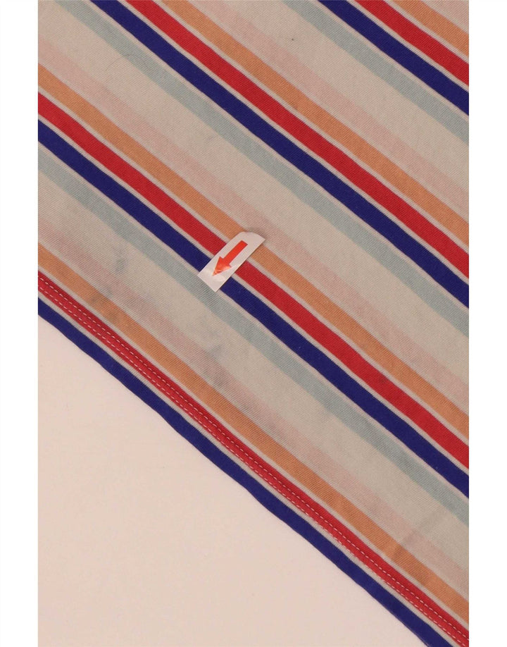 Vans Womens T-Shirt Top UK 14 Large Multicoloured Striped Cotton
