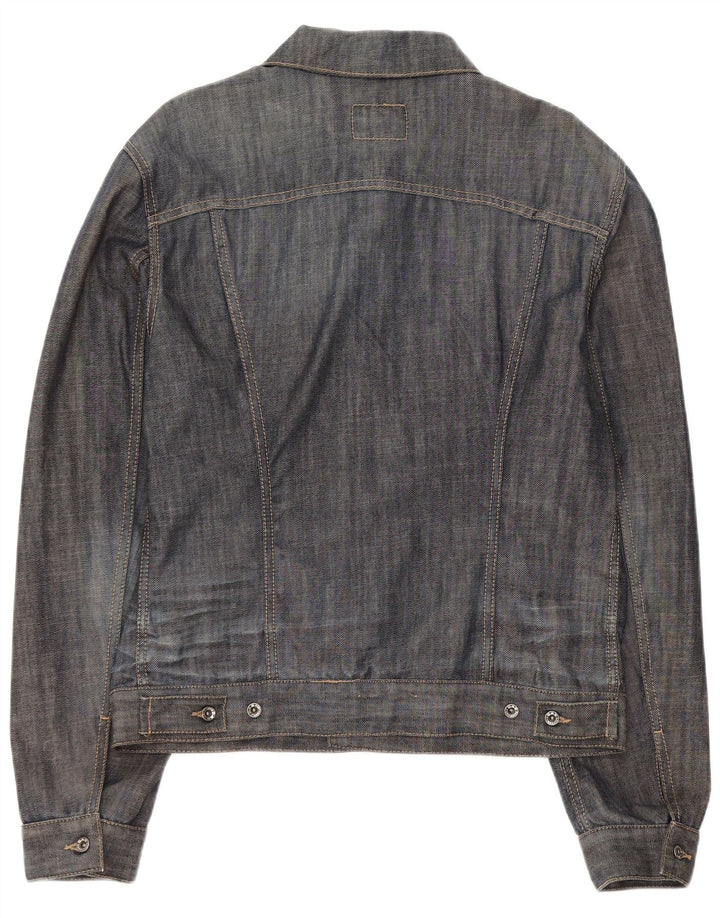 Gas Womens Denim Jacket UK 18 XL Navy Blue Cotton