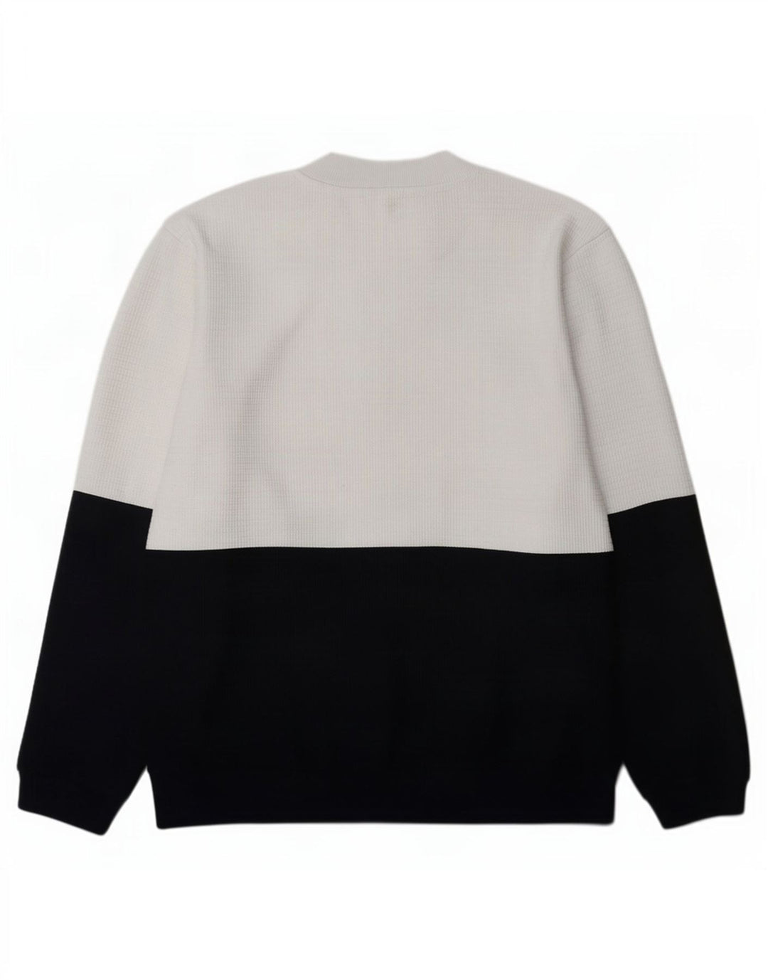 Zara Mens Sweatshirt Jumper XL White Colourblock Polyester