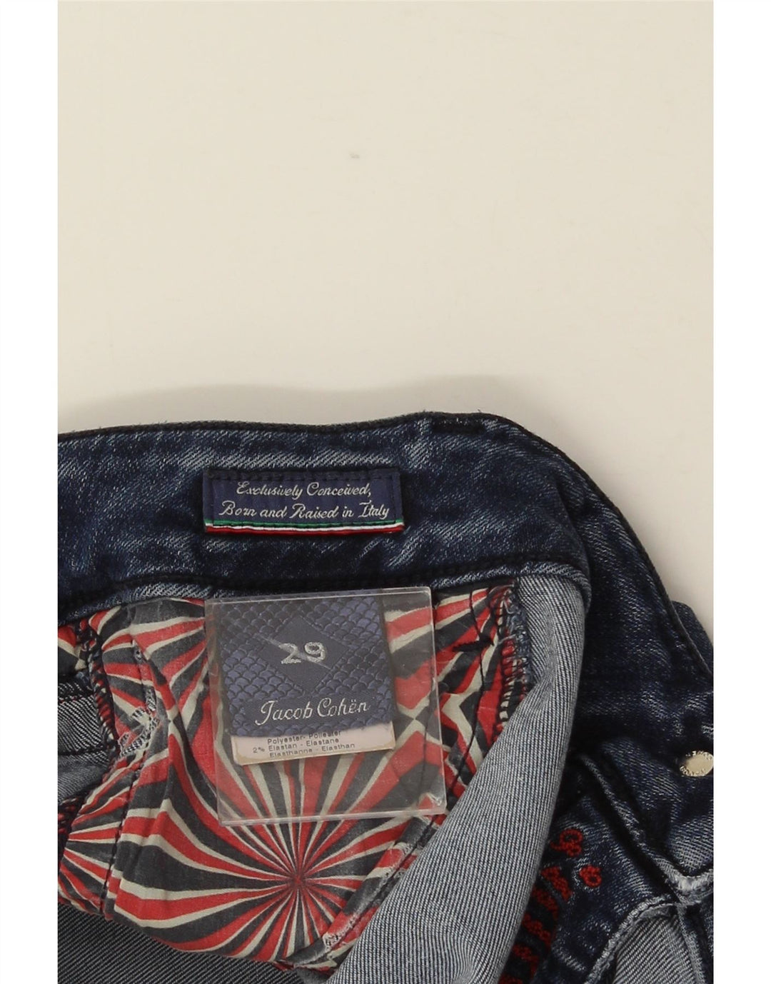 JACOB COHEN Womens Skinny Jeans W29 L28 Blue Viscose