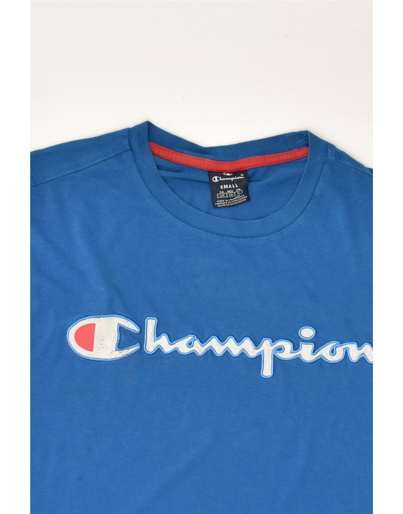 CHAMPION Mens Graphic T-Shirt Top Small Blue | Vintage Champion | Thrift | Second-Hand Champion | Used Clothing | Messina Hembry 