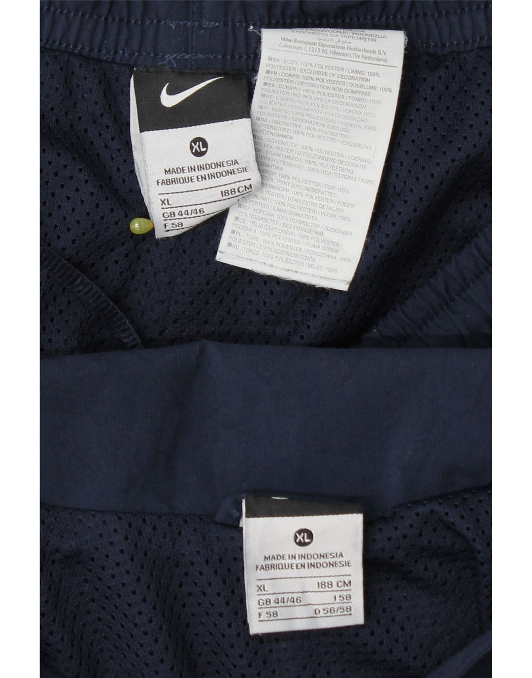 Nike Mens Full Tracksuit UK 44/46 XL  Navy Blue Colourblock Polyester