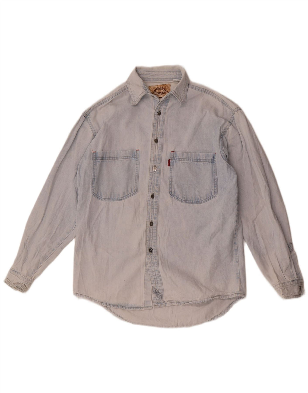 Levi's Mens Denim Shirt Small Blue Cotton