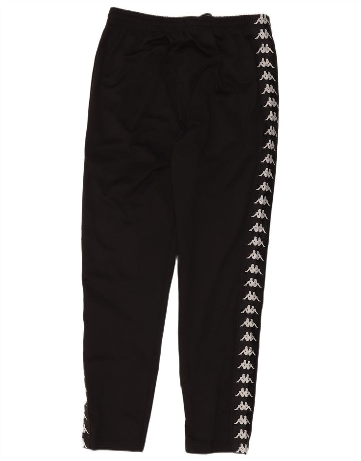 Kappa Womens Graphic Tracksuit Trousers Joggers UK 14 Medium Black