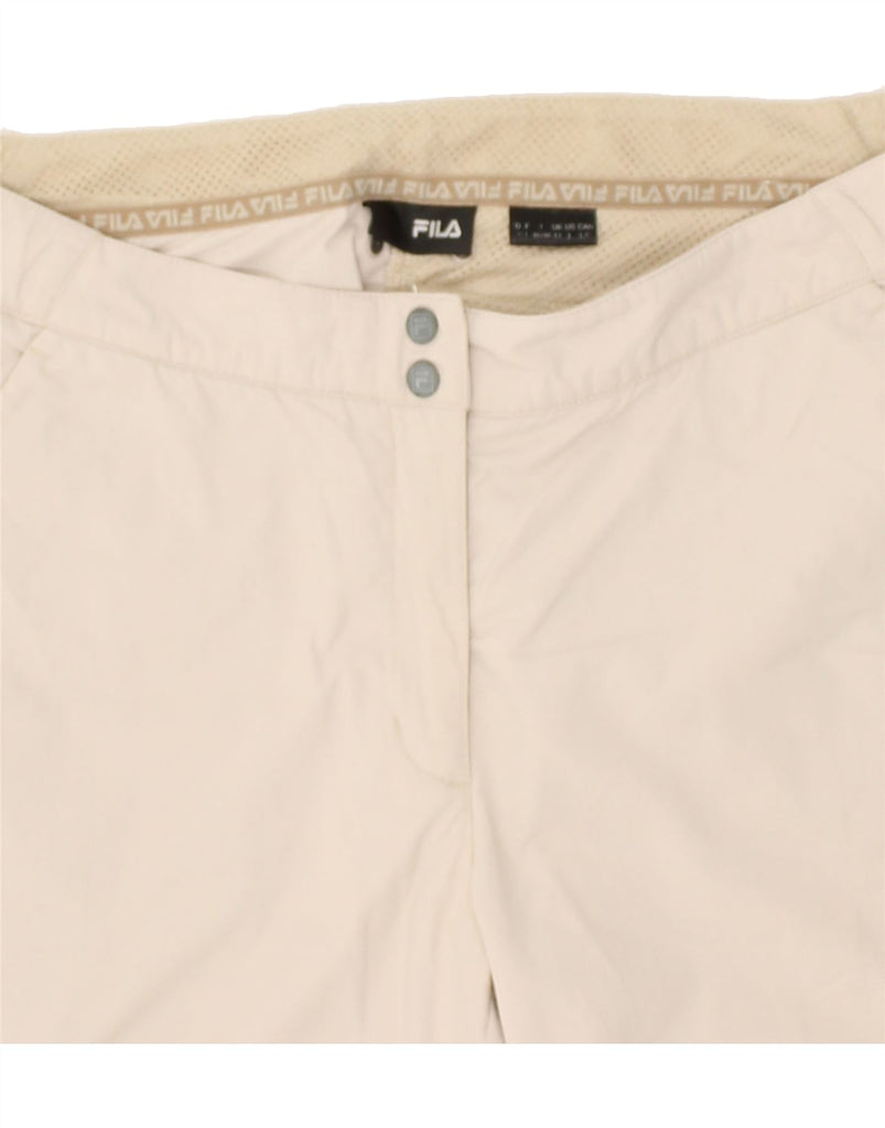 FILA Womens Capri Trousers US 14 XL W36 L25 Beige | Vintage Fila | Thrift | Second-Hand Fila | Used Clothing | Messina Hembry 