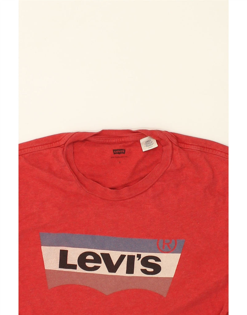 LEVI'S Mens Graphic T-Shirt Top Small Red Cotton | Vintage Levi's | Thrift | Second-Hand Levi's | Used Clothing | Messina Hembry 