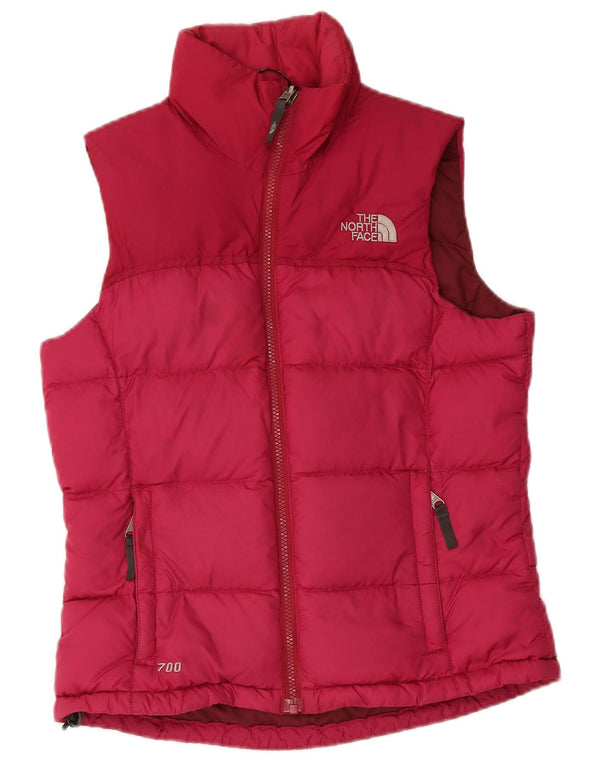 The North Face Womens Padded Gilet UK 6 XS Pink Nylon