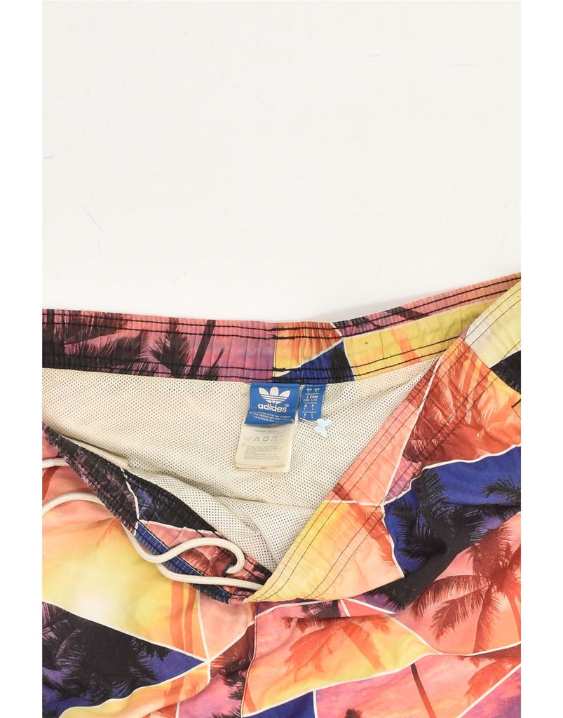 ADIDAS Mens Sport Shorts Large Multicoloured Polyester Hawaiian | Vintage Adidas | Thrift | Second-Hand Adidas | Used Clothing | Messina Hembry 