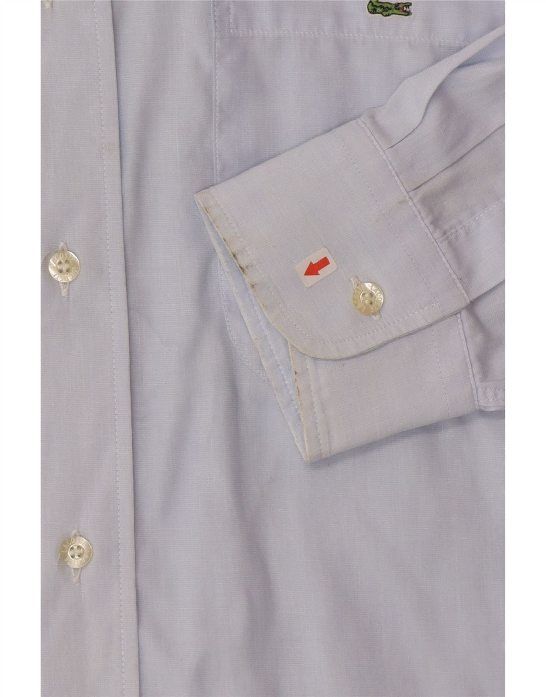 Lacoste Mens Shirt Size 42 Large Blue Cotton