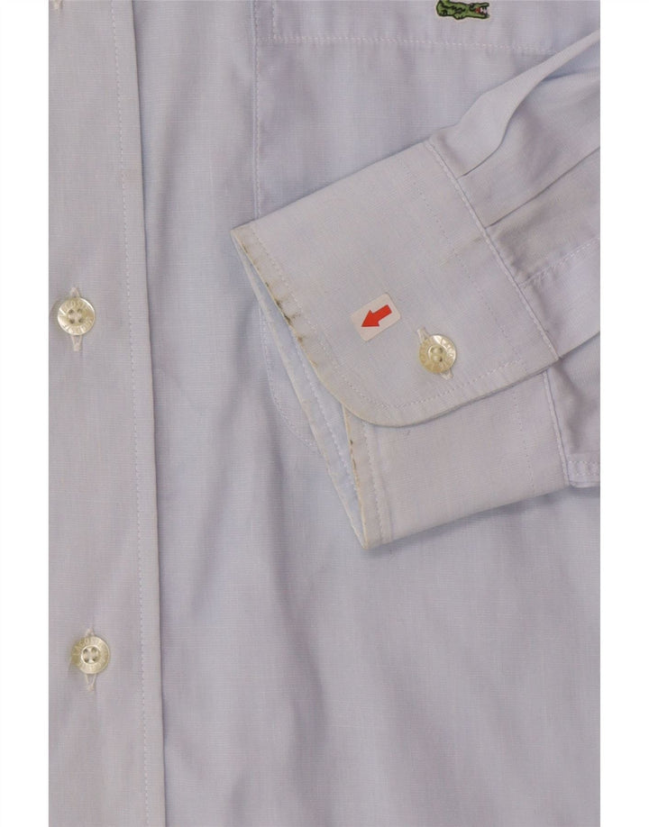 Lacoste Mens Shirt Size 42 Large Blue Cotton