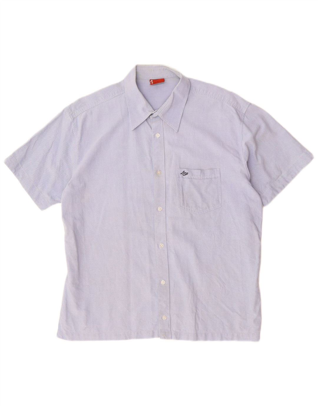 LEVI'S Mens Short Sleeve Shirt Large Blue