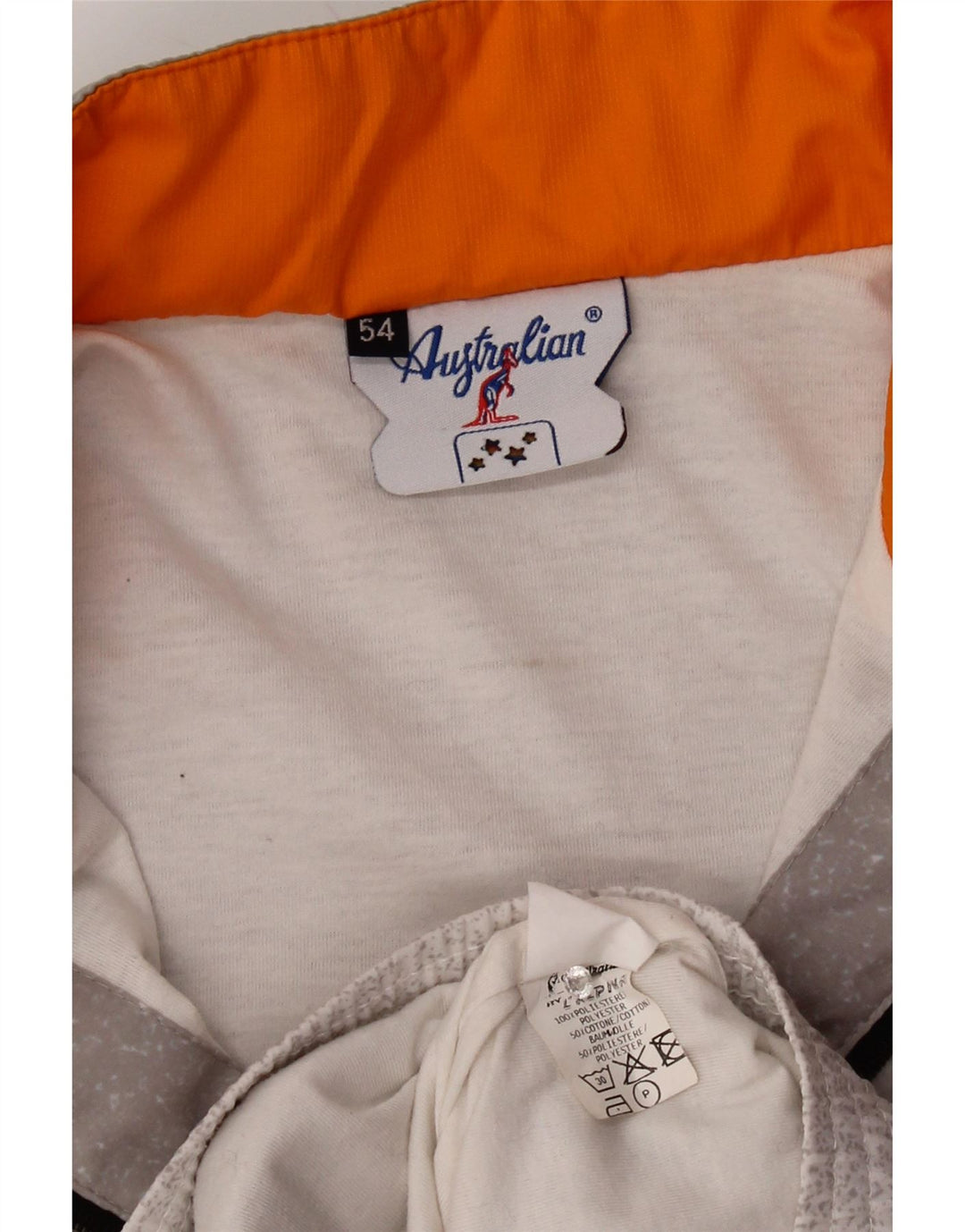 AUSTRALIAN L'ALPINA Mens Tracksuit Top Jacket IT 54 XL Grey Flecked