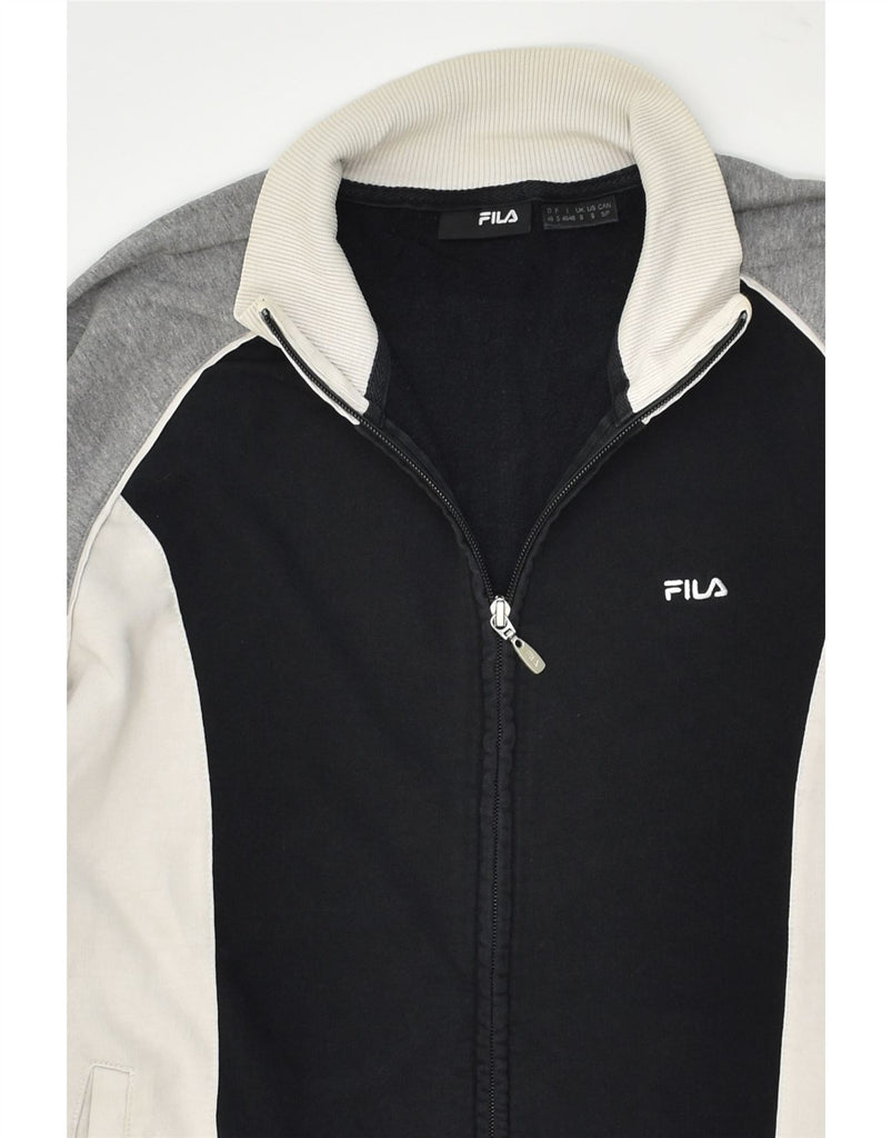 FILA Mens Tracksuit Top Jacket Small Multicoloured Colourblock Cotton | Vintage Fila | Thrift | Second-Hand Fila | Used Clothing | Messina Hembry 