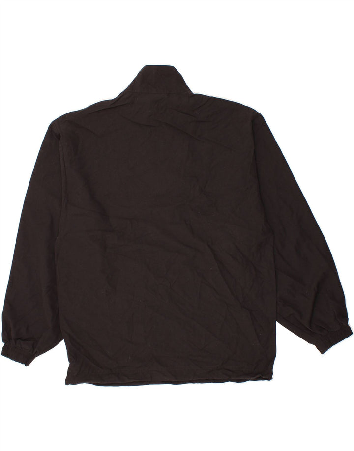 PUMA Mens Oversized Graphic Zip Neck Pullover Tracksuit Top Small Black Vintage Puma and Second-Hand Puma from Messina Hembry 