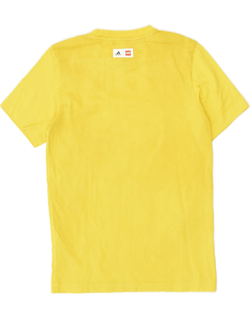 ADIDAS Boys Graphic T-Shirt Top 11-12 Years Yellow Cotton | Vintage Adidas | Thrift | Second-Hand Adidas | Used Clothing | Messina Hembry 