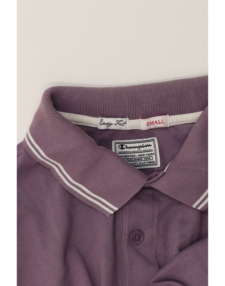 Champion Mens Easy Fit Polo Shirt Small Purple