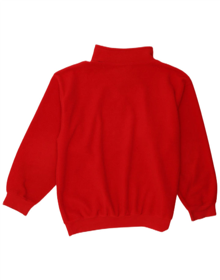 Daniel Hechter Mens Zip Neck Fleece Jumper XL Red