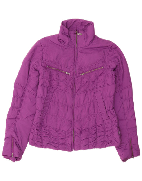 Prana Womens Padded Jacket UK 16 Large Purple Polyester