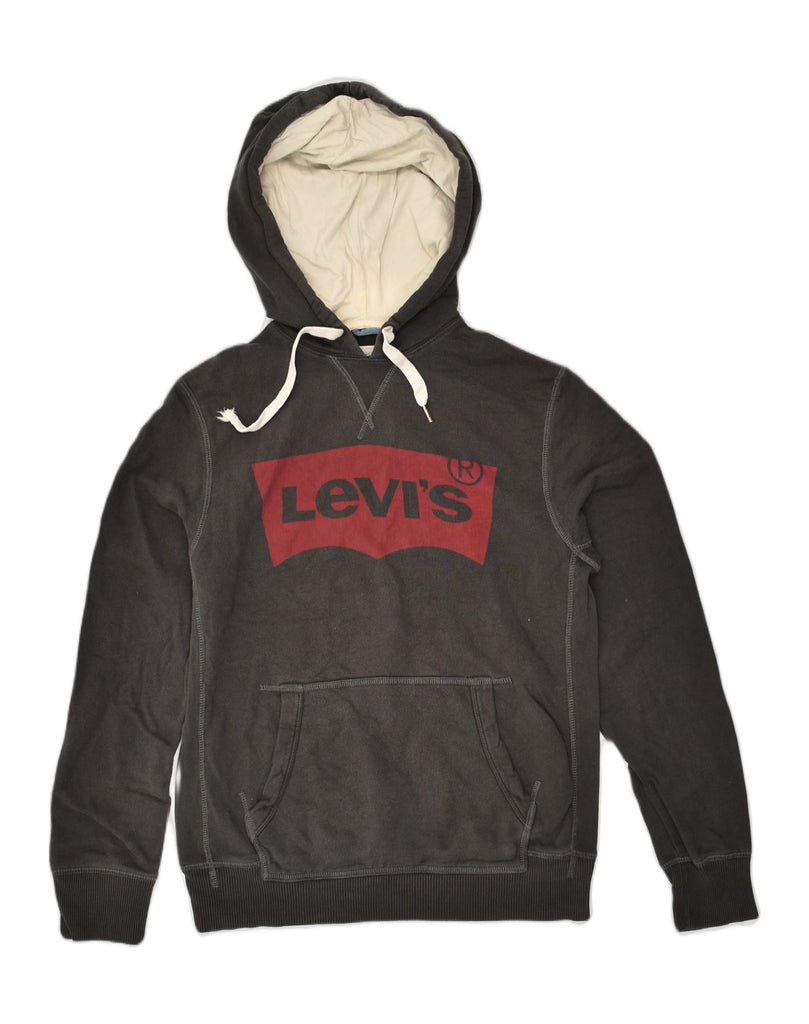 LEVI'S Mens Graphic Hoodie Jumper Small Brown | Vintage Levi's | Thrift | Second-Hand Levi's | Used Clothing | Messina Hembry 