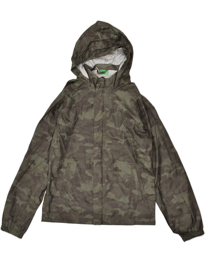 MOUNTAIN WAREHOUSE Boys Hooded Windbreaker Jacket 13-14 Years Khaki | Vintage Mountain Warehouse | Thrift | Second-Hand Mountain Warehouse | Used Clothing | Messina Hembry 