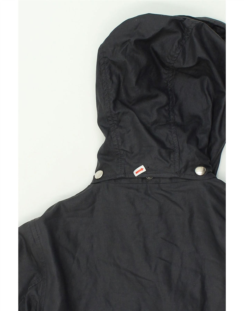 GANT Womens Hooded Parka Jacket UK 10 Small Navy Blue Cotton | Vintage Gant | Thrift | Second-Hand Gant | Used Clothing | Messina Hembry 