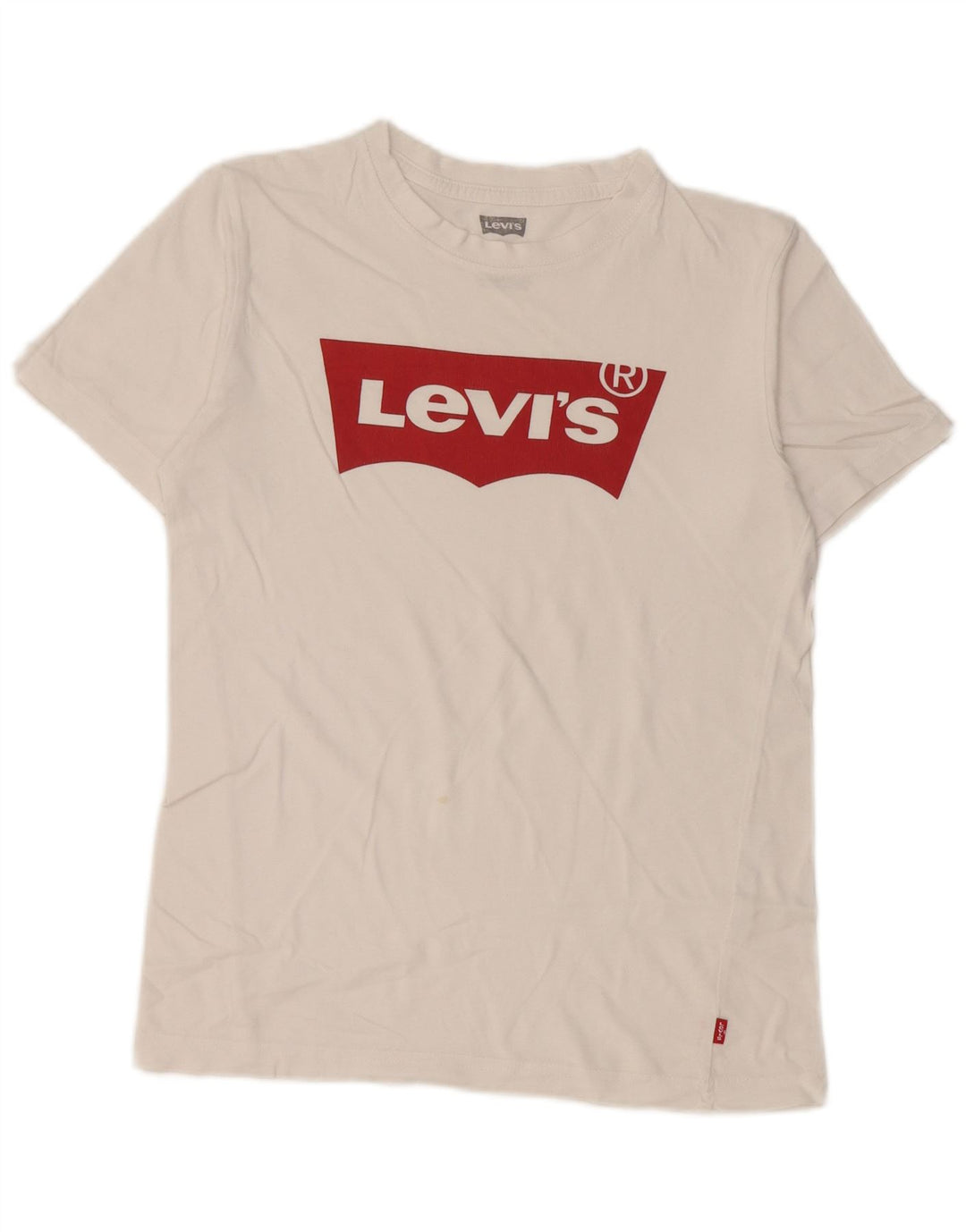 Levi's Boys Graphic T-Shirt Top 11-12 Years White Cotton