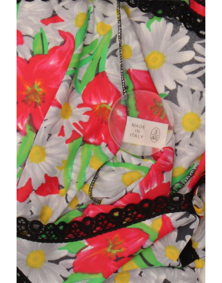 Vintage Womens Slip Dress IT 46 Large Multicoloured Floral