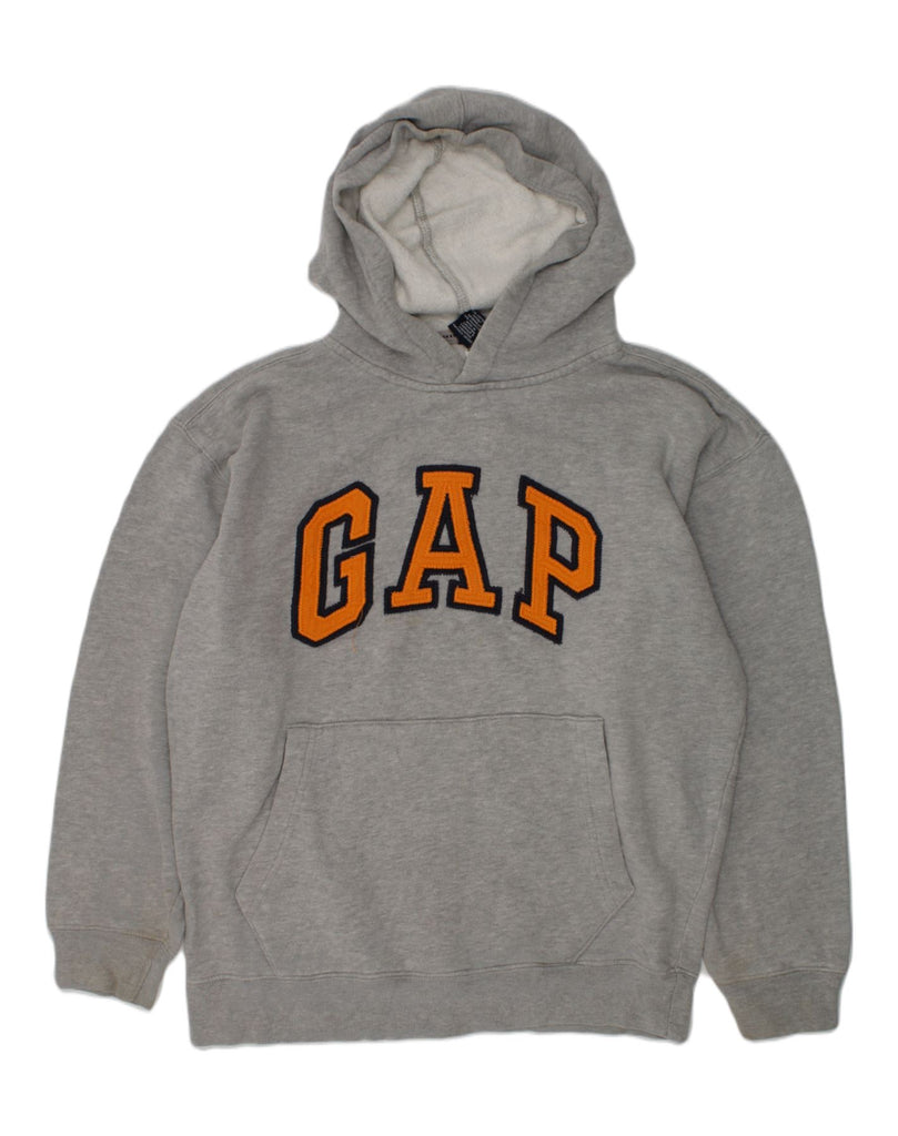 GAP Boys Graphic Hoodie Jumper 11-12 Years XL Grey Cotton | Vintage Gap | Thrift | Second-Hand Gap | Used Clothing | Messina Hembry 