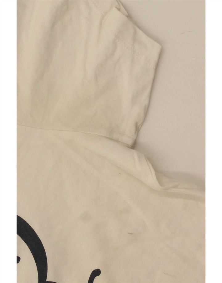 Jack & Jones Mens Graphic T-Shirt Top Medium White Cotton