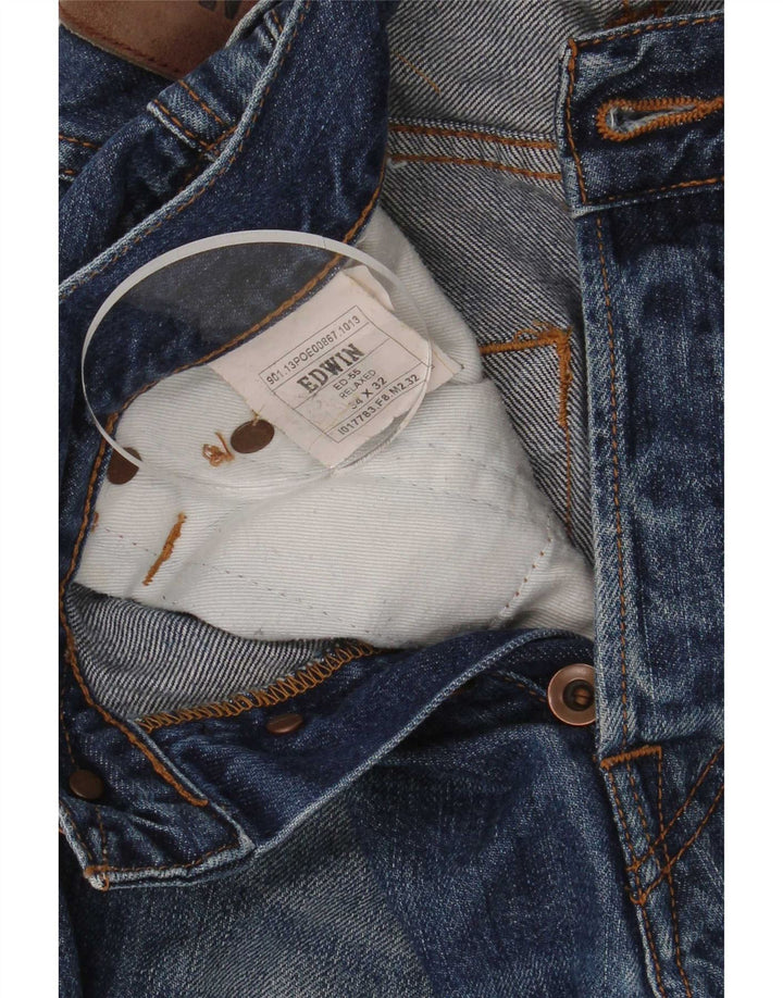 Edwin Mens Relaxed Fit Straight Jeans W34 L32 Blue