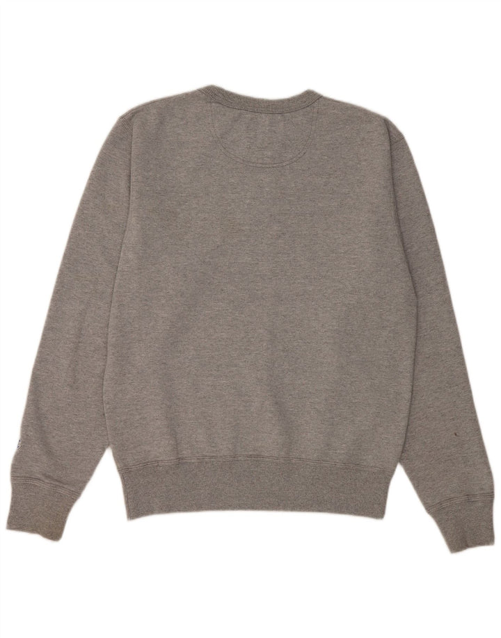 Champion Mens Graphic Sweatshirt Jumper Small Grey Cotton