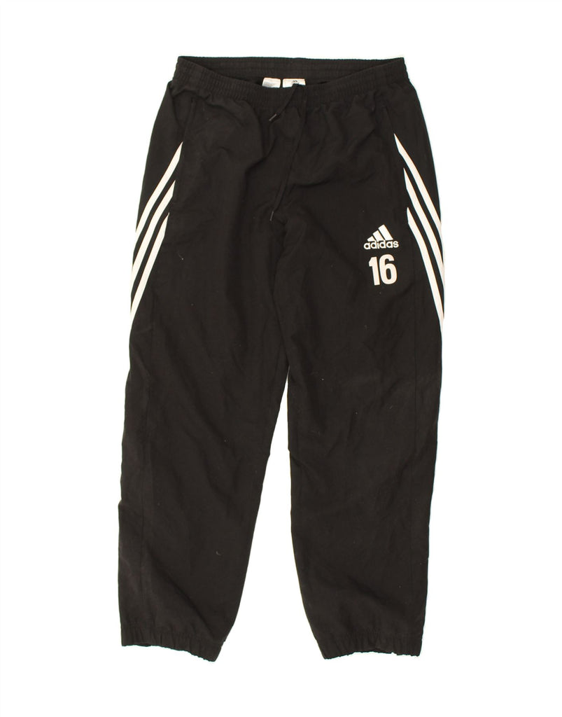 ADIDAS Mens Graphic Tracksuit Trousers Joggers Medium Black Polyester | Vintage Adidas | Thrift | Second-Hand Adidas | Used Clothing | Messina Hembry 