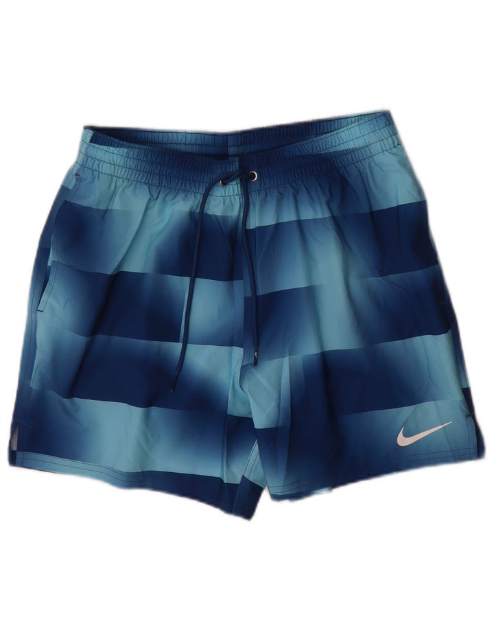 Nike Mens Sport Shorts Medium Blue Geometric