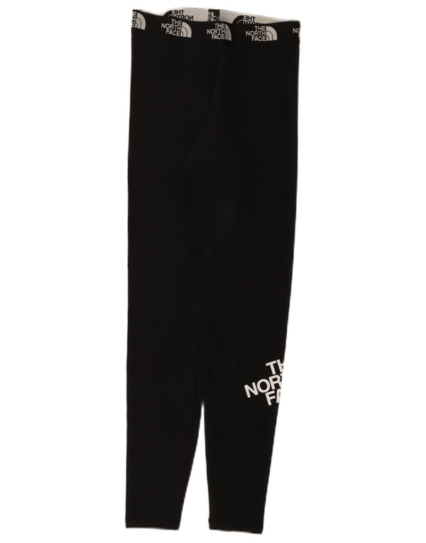 The North Face Womens Graphic Leggings UK 4 XS Black Cotton