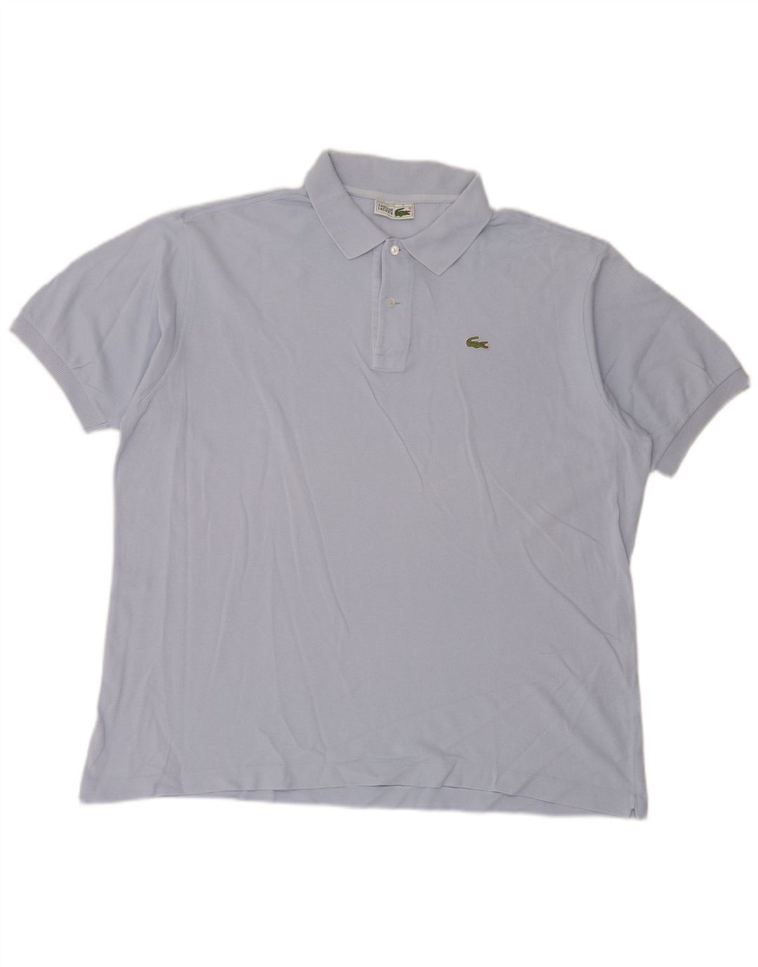 Lacoste Mens Polo Shirt Size 7 2XL Blue Cotton