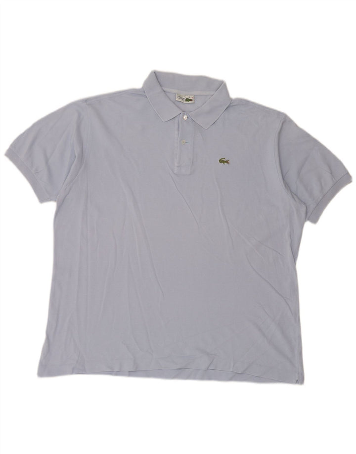 Lacoste Mens Polo Shirt Size 7 2XL Blue Cotton