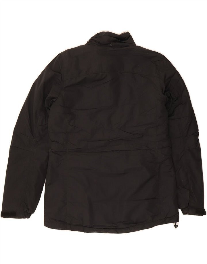 EDDIE BAUER Womens Windbreaker Jacket UK 14 Medium Black Polyester Vintage Eddie Bauer and Second-Hand Eddie Bauer from Messina Hembry 