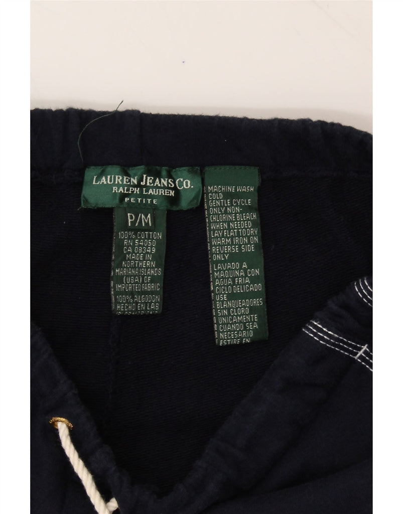 RALPH LAUREN Womens Tracksuit Trousers UK 12 Medium  Navy Blue Cotton Vintage Ralph Lauren and Second-Hand Ralph Lauren from Messina Hembry 