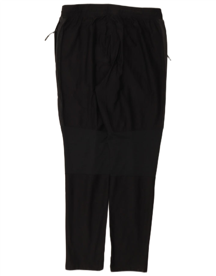Under Armour Womens Fitted Tracksuit Trousers UK 14 Large Black Polyester