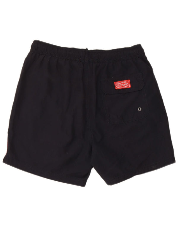 Superdry Mens Sport Shorts Medium  Navy Blue Polyester