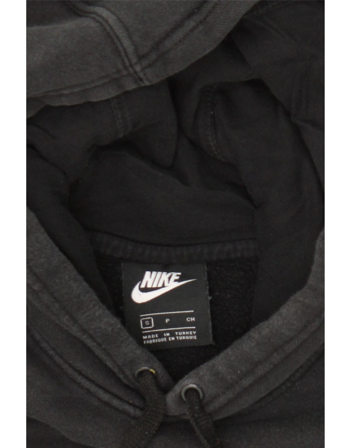 NIKE Mens Graphic Hoodie Jumper Small Black Cotton Vintage Nike and Second-Hand Nike from Messina Hembry 