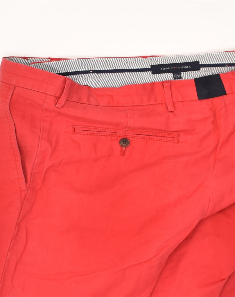 TOMMY HILFIGER Mens Slim Chino Trousers W36 L32  Red Cotton | Vintage Tommy Hilfiger | Thrift | Second-Hand Tommy Hilfiger | Used Clothing | Messina Hembry 