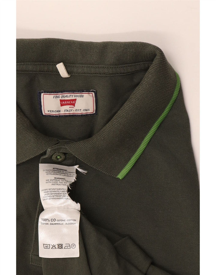 Carrera Mens Polo Shirt XL Green Cotton