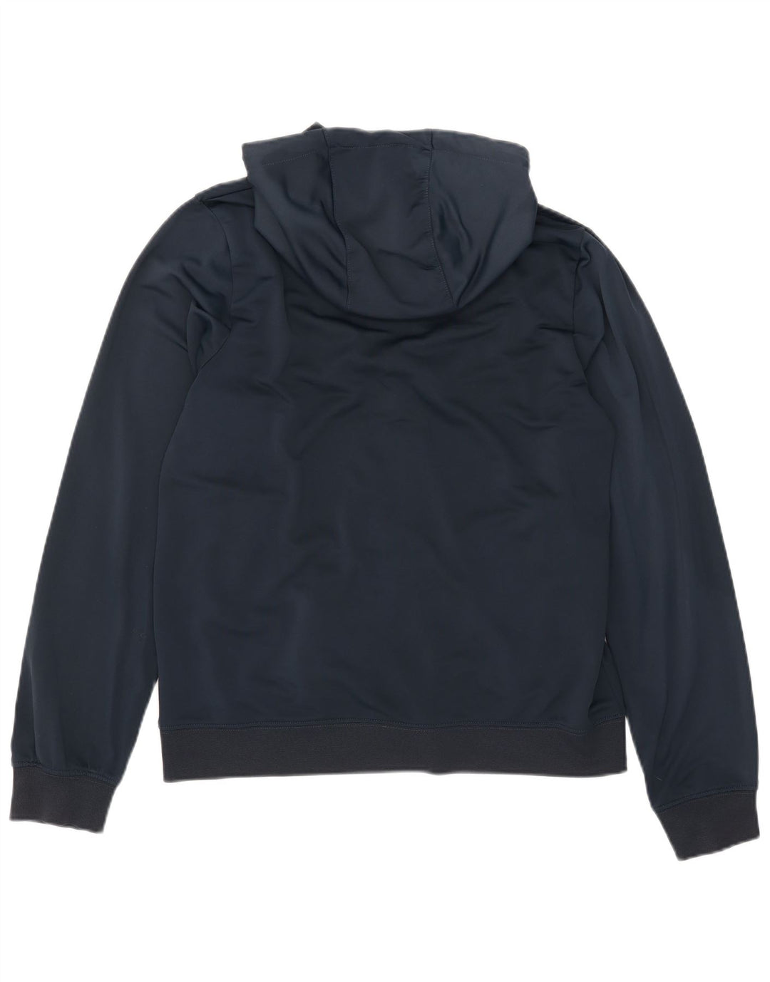 Nike Mens Zip Hoodie Sweater Large Navy Blue Colourblock Polyester