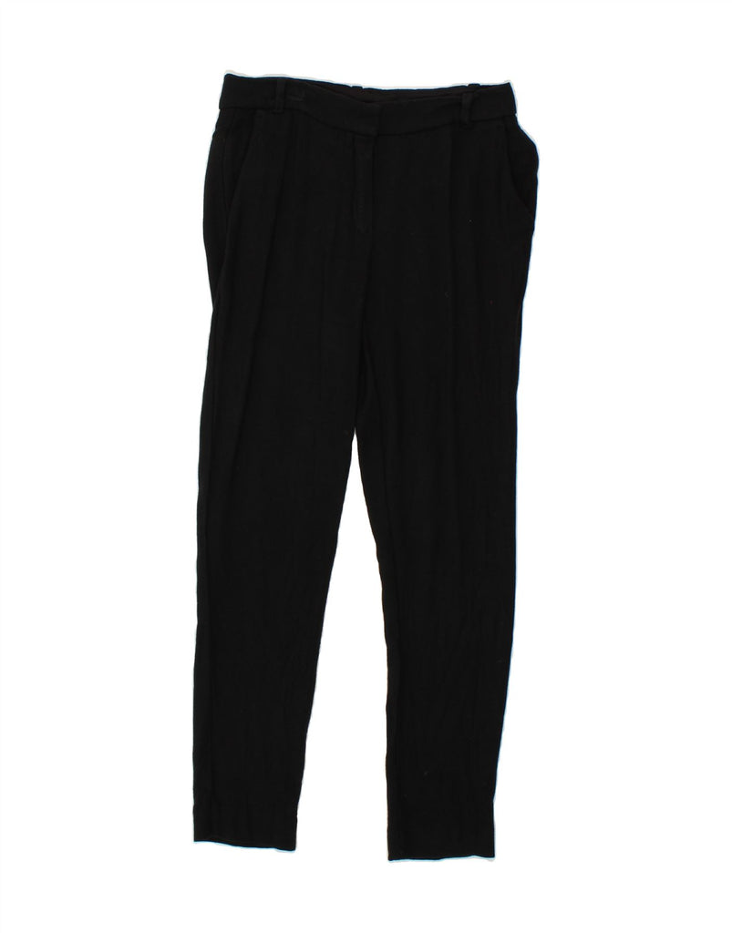 MASSIMO DUTTI Womens Slim Chino Trousers EU 38 Small W28 L28 Black Viscose Vintage Massimo Dutti and Second-Hand Massimo Dutti from Messina Hembry 