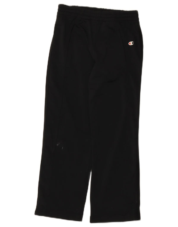 CHAMPION Girls Tracksuit Trousers 7-8 Years Small Black