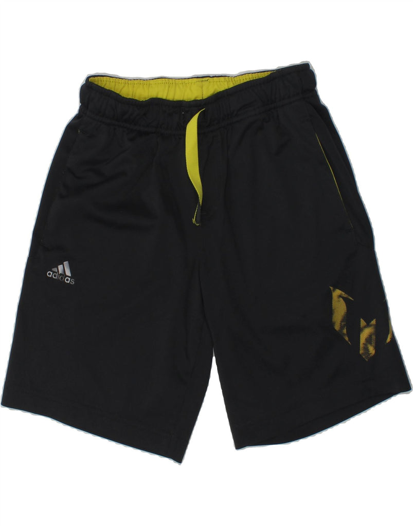 ADIDAS Boys Climalite Sport Shorts 9-10 Years  Black | Vintage Adidas | Thrift | Second-Hand Adidas | Used Clothing | Messina Hembry 