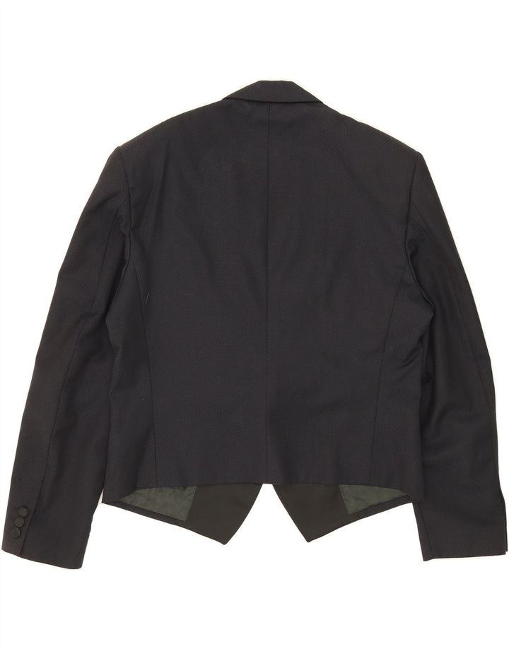 TESSUTO Mens 1 Button Blazer Jacket IT 52  XL Navy Blue Wool Vintage Tessuto and Second-Hand Tessuto from Messina Hembry 