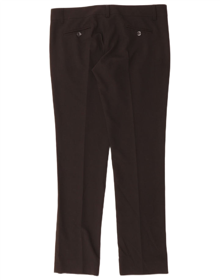 DENNY ROSE Womens Straight Suit Trousers Large W34 L32 Black Polyester