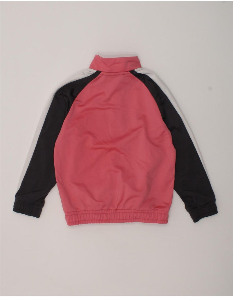 PUMA Girls Graphic Tracksuit Top Jacket 2-3 Years Pink Colourblock | Vintage Puma | Thrift | Second-Hand Puma | Used Clothing | Messina Hembry 